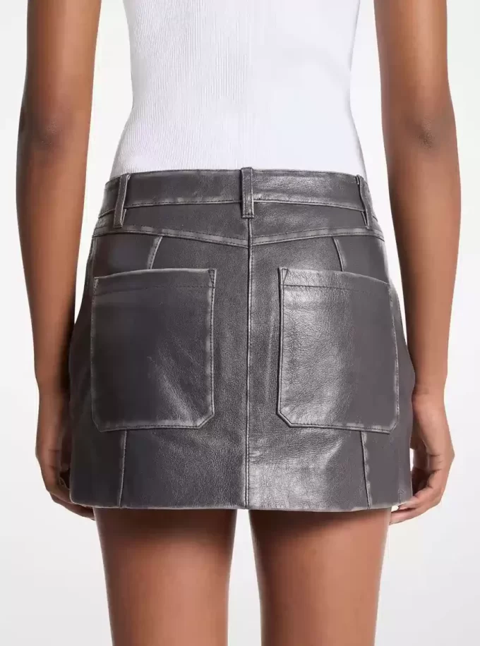 Leder-Minirock Leder-Minirock