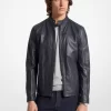 Leder-Rennjacke