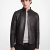 Leder-Rennjacke