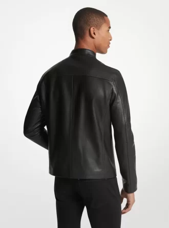 Leder-Rennjacke