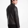 Leder-Rennjacke