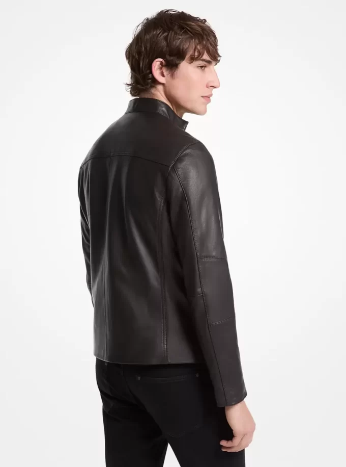 Leder-Rennjacke
