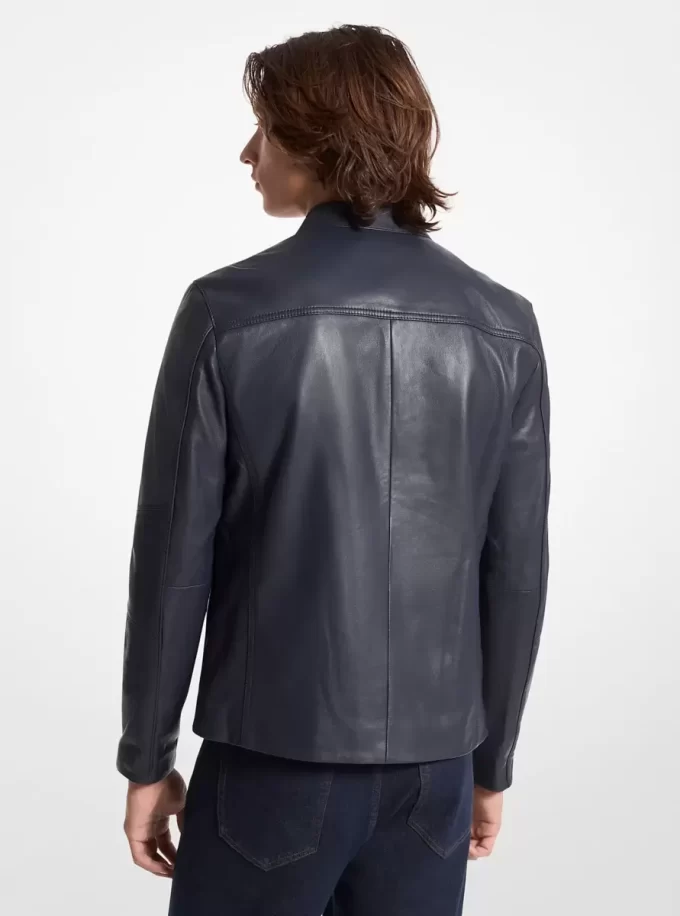 Leder-Rennjacke