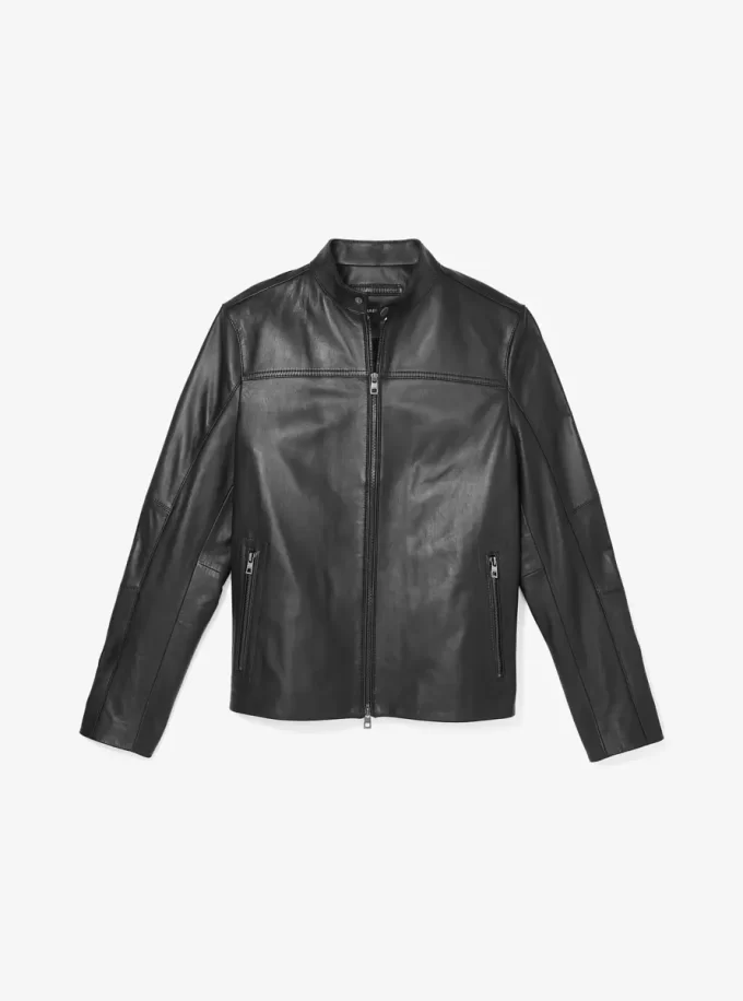 Leder-Rennjacke