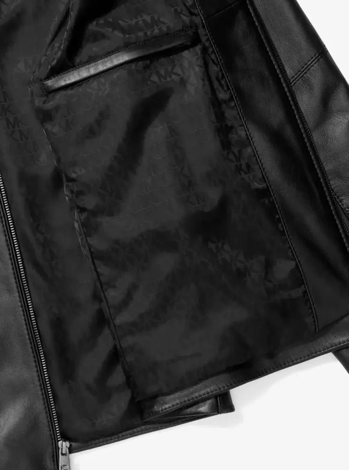 Leder-Rennjacke