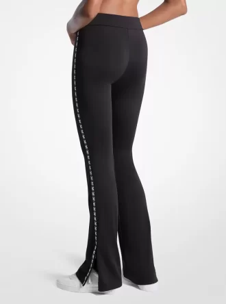 Leggings mit Logo-Tape und ausgestelltem Rock
