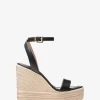 Leighton Leder-Keilsandalen