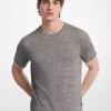 Leinen- und Baumwoll-T-Shirt Leinen- und Baumwoll-T-Shirt