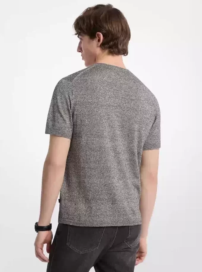 Leinen- und Baumwoll-T-Shirt Leinen- und Baumwoll-T-Shirt