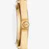 Lennox Pavé Goldfarbene Gliederarmbanduhr