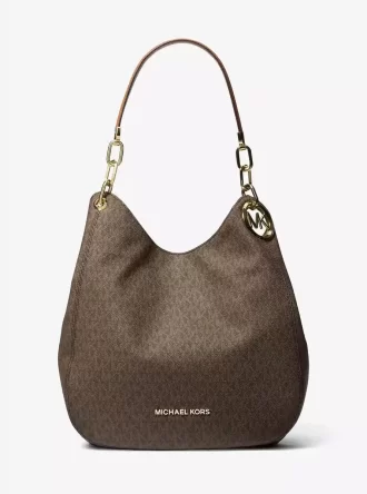 Lillie Große Schultertasche mit charakteristischem Logo