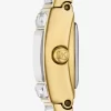 Limitierte Auflage Mini Darrington Pavé Lünette Goldfarbene Uhr