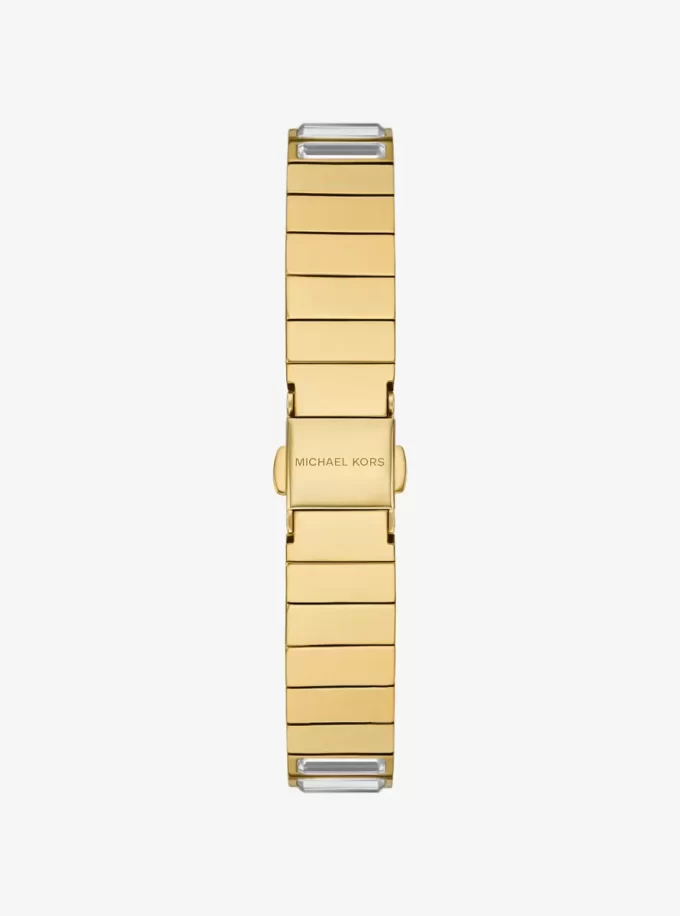 Limitierte Auflage Mini Darrington Pavé Lünette Goldfarbene Uhr