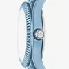 Limitierte Petite Lexington Uhr in Blau