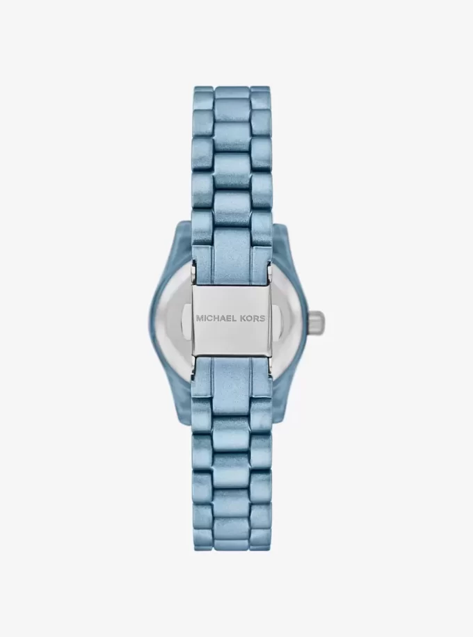 Limitierte Petite Lexington Uhr in Blau