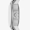 Limitierte Petite Maude Uhr in Silberoptik und mit Krokodilprägung Limitierte Petite Maude Uhr in Silberoptik und mit Krokodilprägung