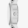 Limitierte Petite Maude Uhr in Silberoptik und mit Krokodilprägung Limitierte Petite Maude Uhr in Silberoptik und mit Krokodilprägung