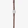 Limitierte Petite Maude Uhr in Silberoptik und mit Krokodilprägung Limitierte Petite Maude Uhr in Silberoptik und mit Krokodilprägung