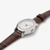 Limitierte Petite Maude Uhr in Silberoptik und mit Krokodilprägung Limitierte Petite Maude Uhr in Silberoptik und mit Krokodilprägung