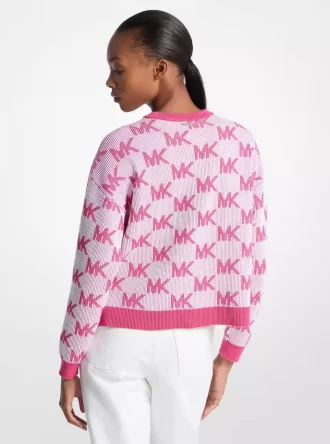 Logo-Jacquard-Strickpullover