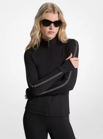 Logo-Tape Stretch-Nylonjacke