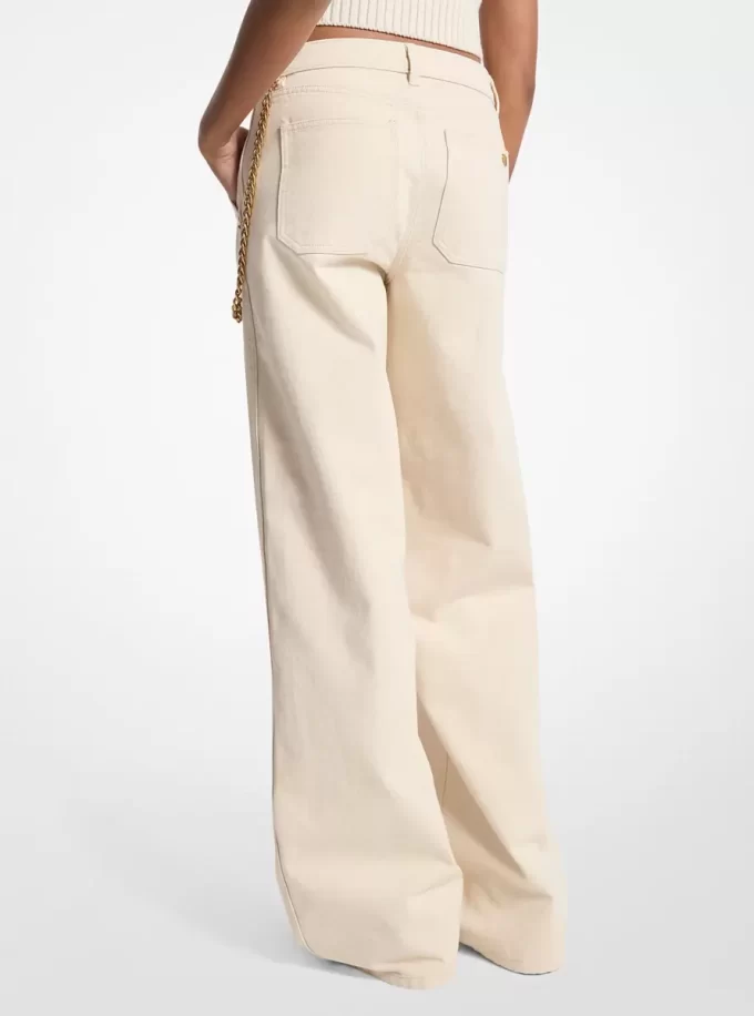 Lässige Jeans mit weitem Bein
