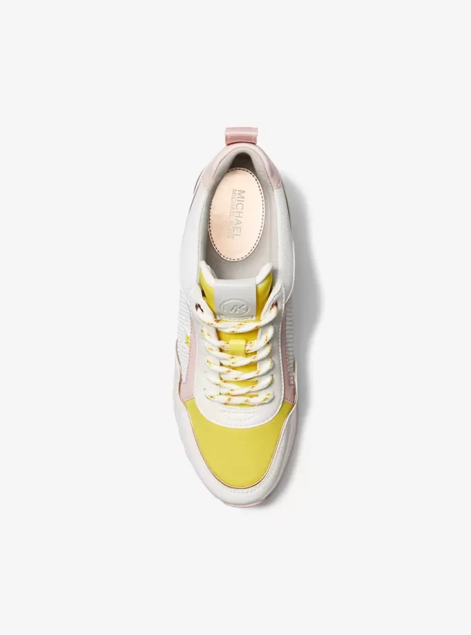 Maddy Color-Block Mixed-Media Trainer Maddy Color-Block Mixed-Media Trainer