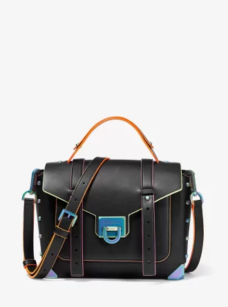 Manhattan Medium Contrast-Trim Ledertasche