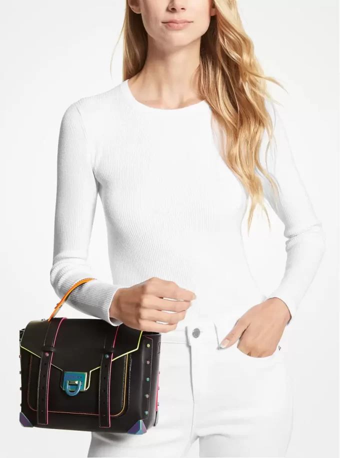Manhattan Medium Contrast-Trim Ledertasche Manhattan Medium Contrast-Trim Ledertasche