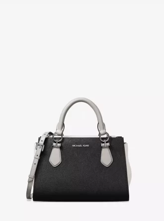Marilyn Kleine Umhängetasche aus Saffiano-Leder mit Farbblock-Design