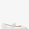 Matilda Mary Jane aus geknacktem Metallic-Leder Matilda Mary Jane aus geknacktem Metallic-Leder