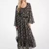 Maxikleid aus geblümtem Georgette Maxikleid aus geblümtem Georgette