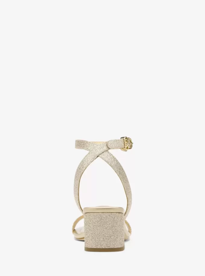 Merriam Glitzerverzierte Ledersandale Merriam Glitzerverzierte Ledersandale