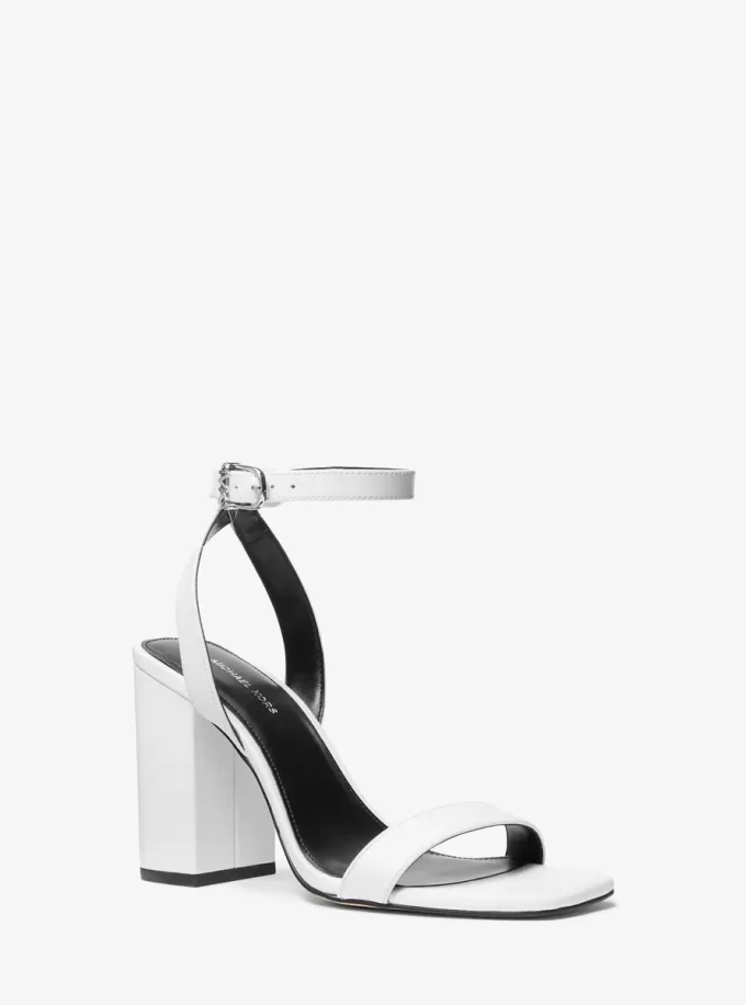 Merriam Leder-Blockabsatz-Sandalen
