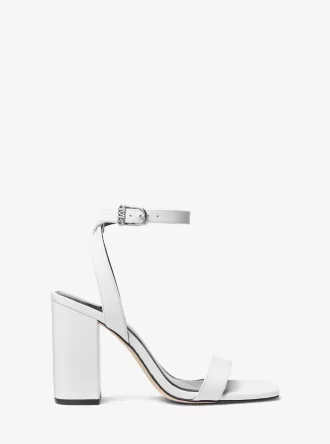 Merriam Leder-Blockabsatz-Sandalen
