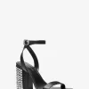 Merriam Leder-Sandalen mit Nieten und Blockabsatz Merriam Leder-Sandalen mit Nieten und Blockabsatz