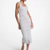 Metallic Strick Midi Tankkleid Metallic Strick Midi Tankkleid