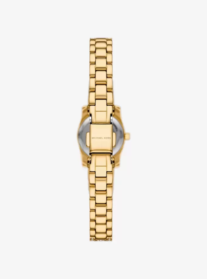 Micro Lexington Pavé Goldfarbene Uhr Micro Lexington Pavé Goldfarbene Uhr