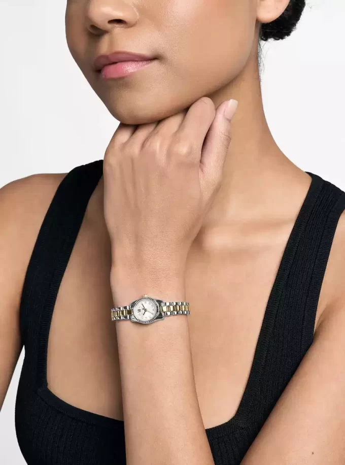 Micro Lexington Pavé Zweifarbige Uhr Micro Lexington Pavé Zweifarbige Uhr