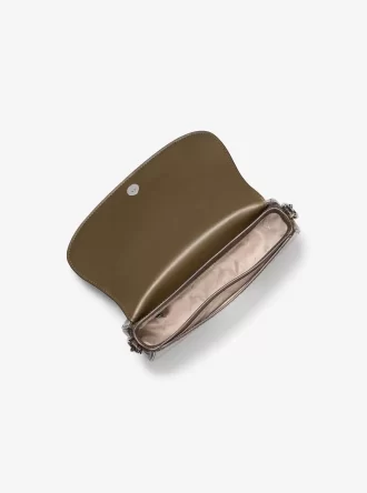 Mila Medium Messenger Bag mit Schlangenprägung