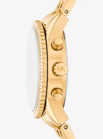 Mini Bryant Pavé Goldfarbene Uhr