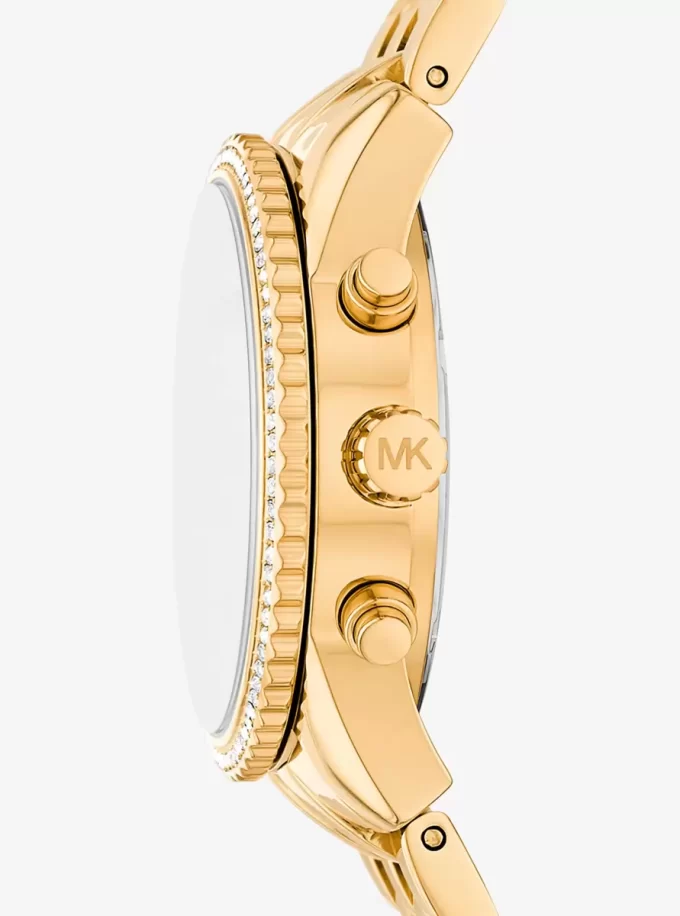 Mini Bryant Pavé Goldfarbene Uhr Mini Bryant Pavé Goldfarbene Uhr