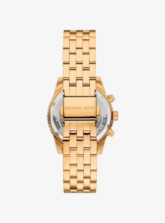 Mini Bryant Pavé Goldfarbene Uhr Mini Bryant Pavé Goldfarbene Uhr