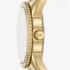Mini Bryant Pavé Logo Goldfarbene Uhr Mini Bryant Pavé Logo Goldfarbene Uhr
