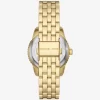 Mini Bryant Pavé Logo Goldfarbene Uhr Mini Bryant Pavé Logo Goldfarbene Uhr