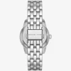 Mini Bryant Pavé Logo Silberfarbene Uhr Mini Bryant Pavé Logo Silberfarbene Uhr