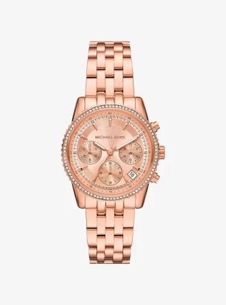 Mini Bryant Pavé Roségoldfarbene Uhr