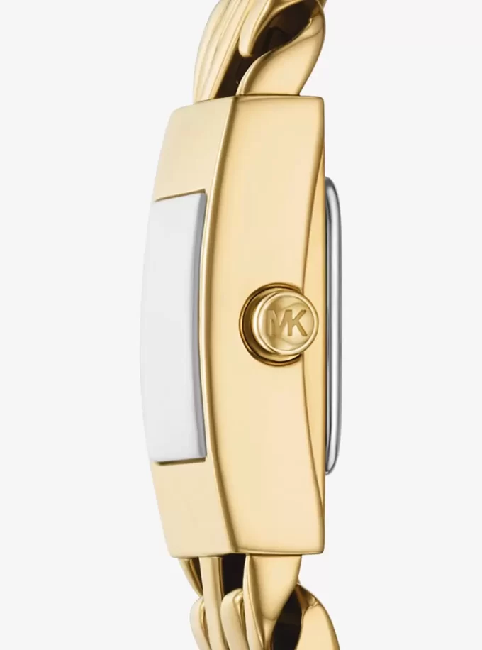 Mini Darrington Goldfarbene Gliederarmbanduhr Mini Darrington Goldfarbene Gliederarmbanduhr