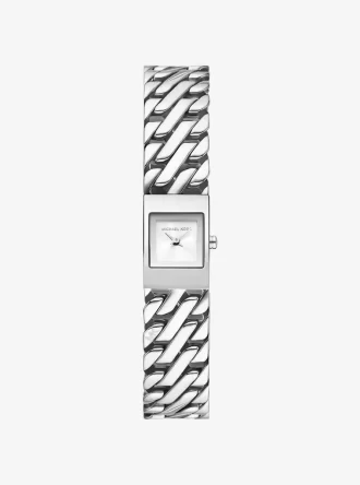 Mini Darrington Silberfarbene Gliederarmbanduhr