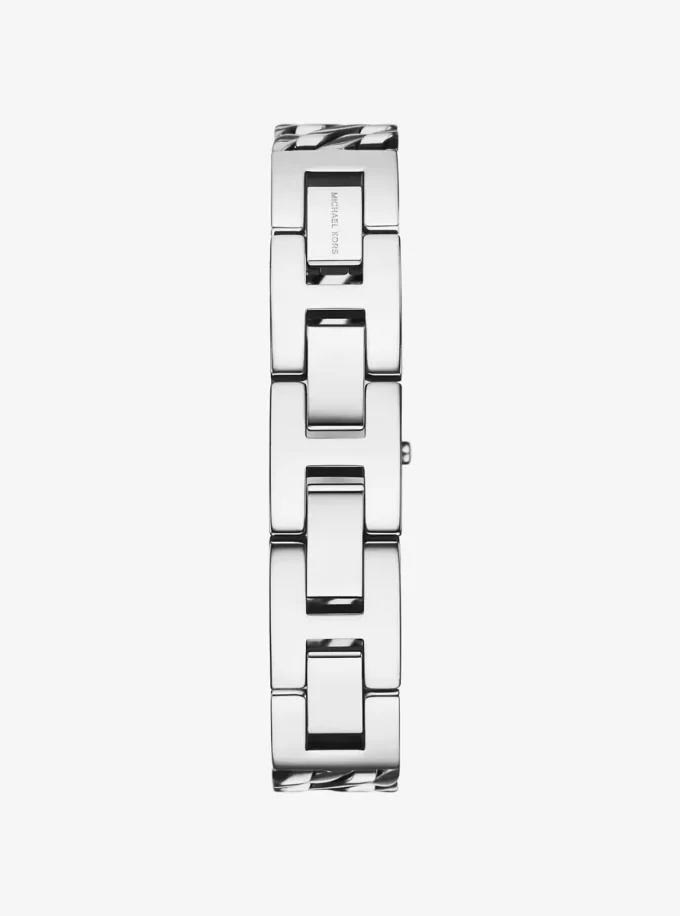 Mini Darrington Silberfarbene Gliederarmbanduhr